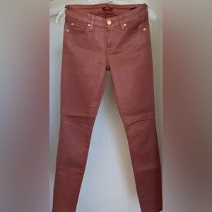 7 For All Mankind skinny leather like jeans